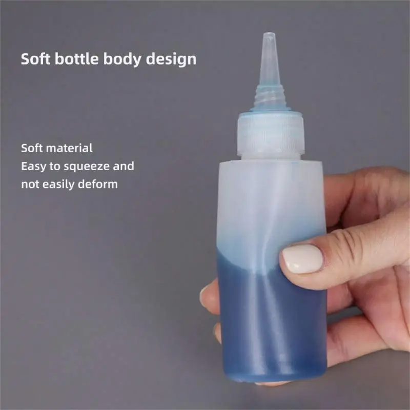 Plastic Bottle 10/30/50/60/100/120ml Empty Plastic Glue Bottles with Screw- Lids Squeeze Liquid ink Oil dropper bottles