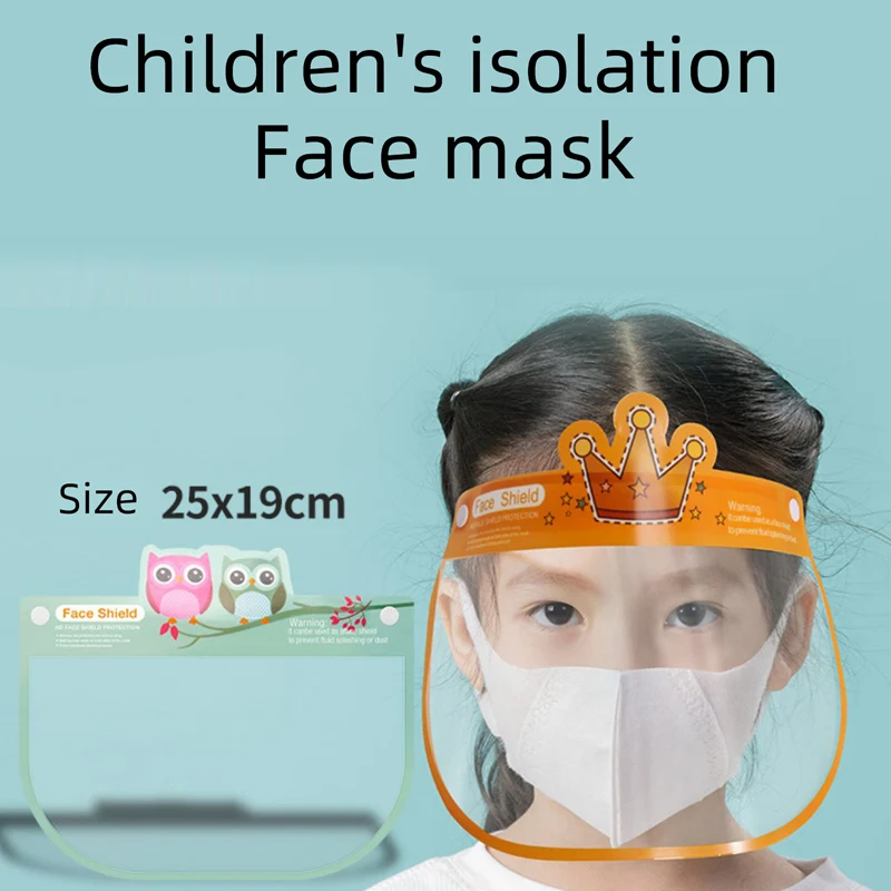 Cartoon Transparent Face Shield Children Child Dust-Proof Face Protective Mask Mascarilla Reutilizable Outdoor Tools Health Care