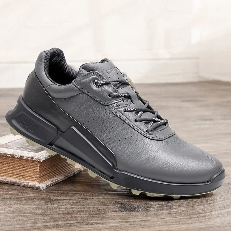 Genuine Leather Shoes Men Casual Real Cowhide Sneakers Outdoor Walking Business Luxury Brands Sports Hiking Handsome Fashion