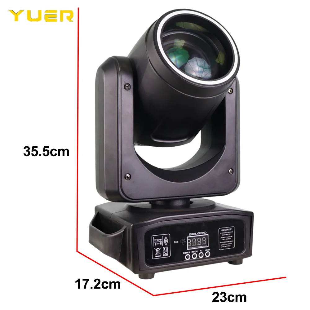 

LED Stage Beam 200W Moving Head Light with Ring Rainbow Effect 7 Gobos 18 prisms DMX512 stage light for DJ Disco Party Wedding