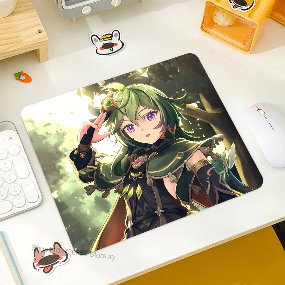 

Collei Genshin Impact Mousepad RGB Small Size Gaming Mouse Pad With LED Light Desk Mat Super Smooth Non-slip Rubber