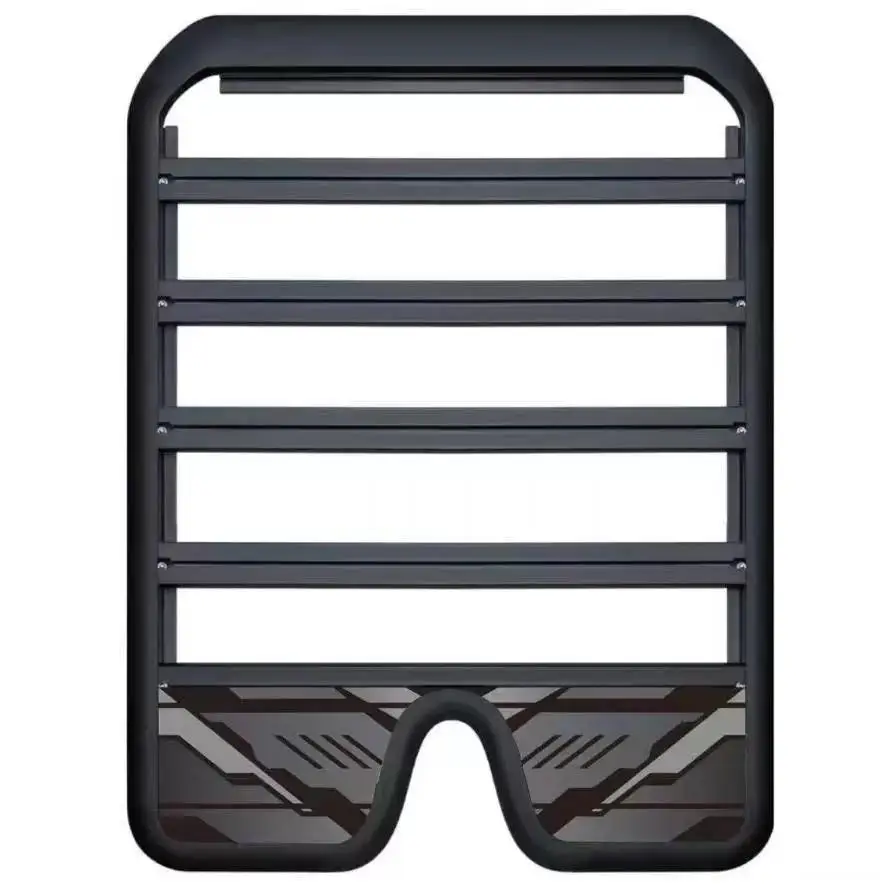 Heavy Duty Aluminum Alloy Car Roof Rack with Ladder & Side Storage Box for Off-Road/SUV 4X4 L7/L8/L9-100kg Capacity
