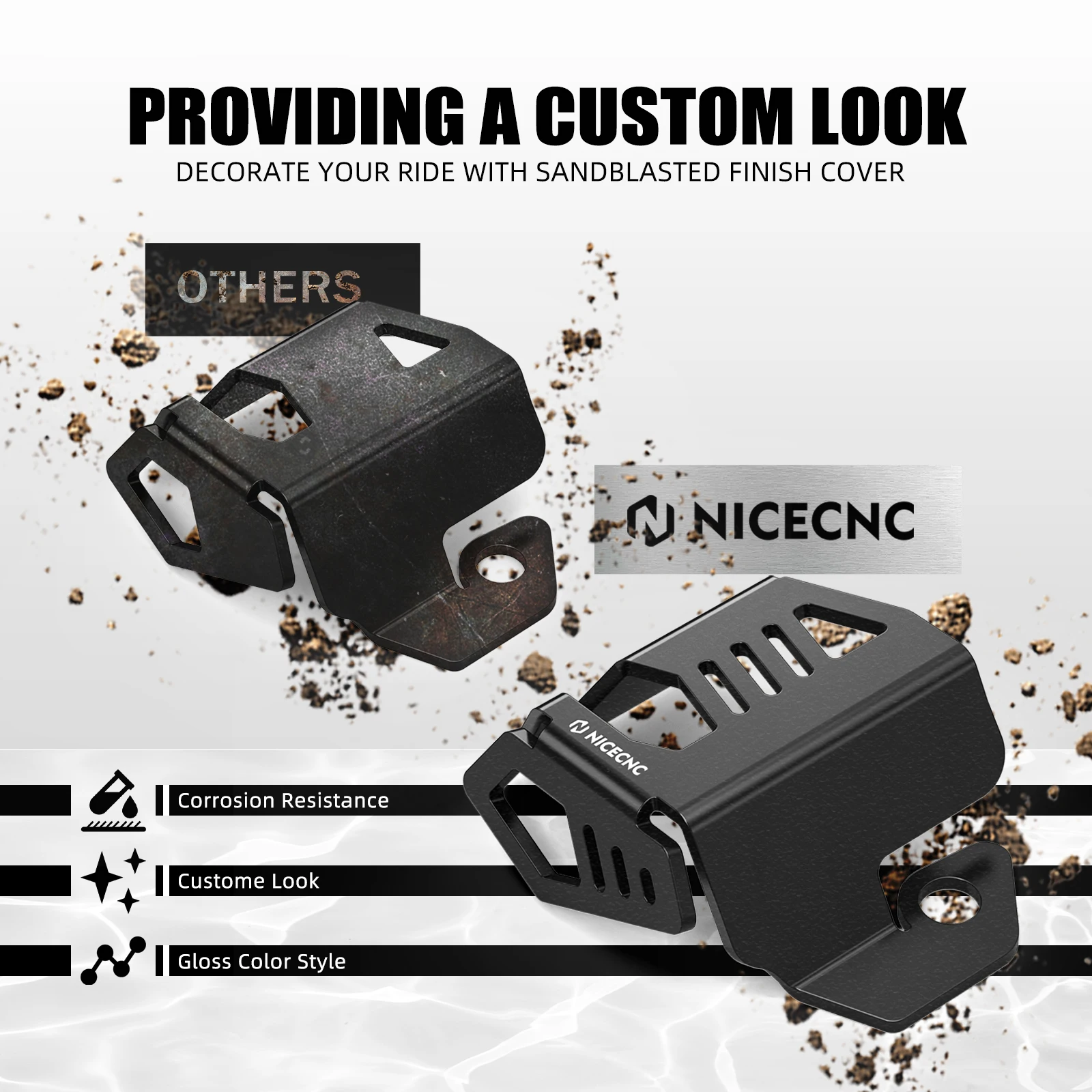 For Harley Sportster S RH1250S 2021-2024 NICECNC Rear Brake Reservoir Oil Fluid Tank Cover Guard Protector RH 1250 S 2023 2022