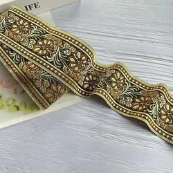 9 Meter/lots Woven Jacquard webbing Ethnic ribbons Vintage style Garment accessories Width 6 CM LS-2705