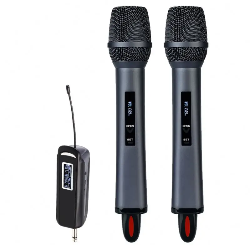 TX-12 Magnetic Charging Wireless Microphone UHF FM Microphone Sound Card Live Broadcast Equipment
