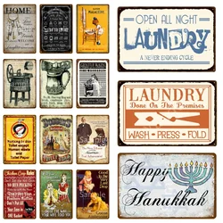 Kitchen Plaques Laundry Vintage Metal Plates Pub Cafe Bar Decorative Signs Wall Stickers Tip Board Art Poster Home Decor YL087