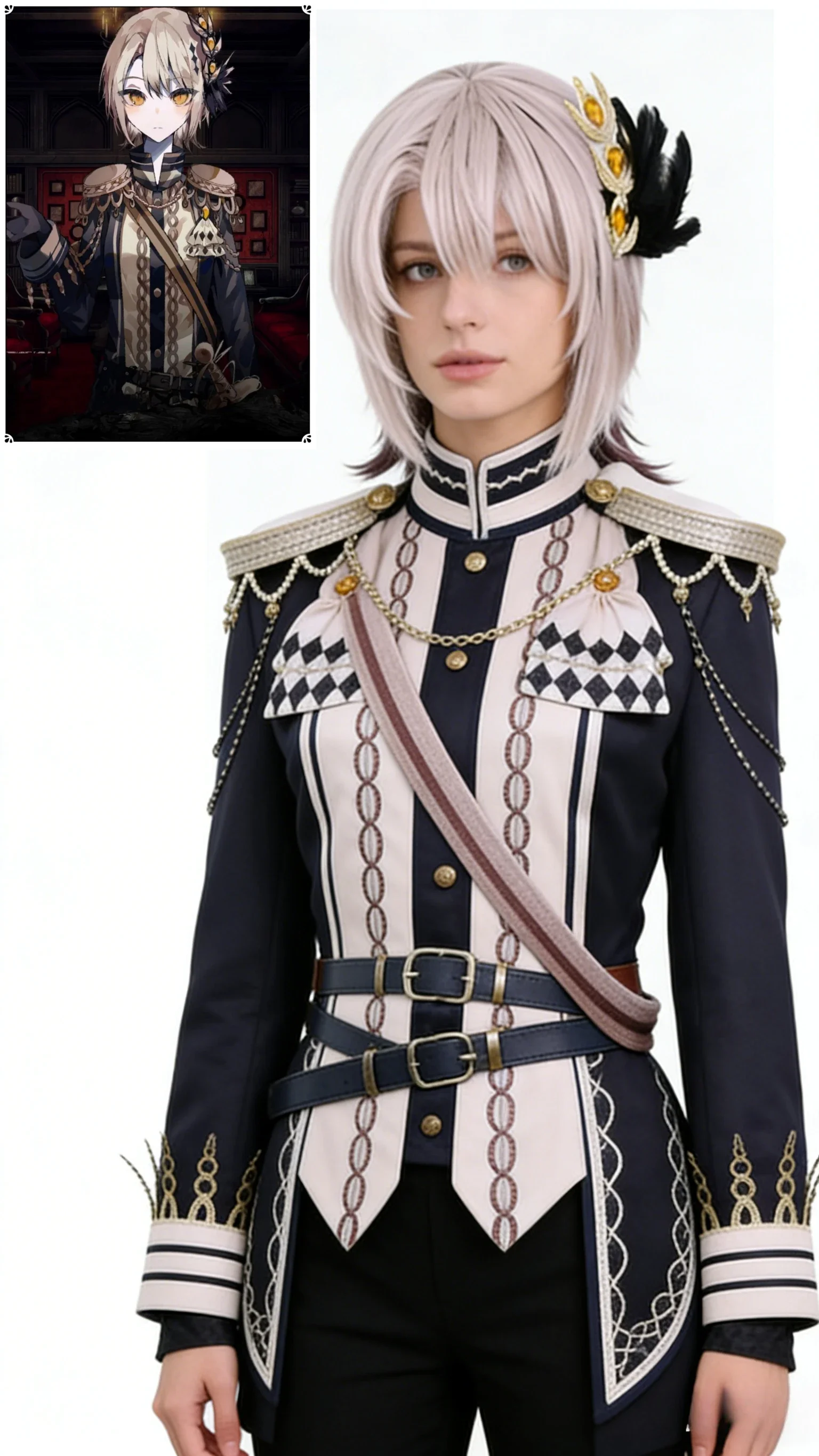 

Top Magical Girl's Magic Trial Mahou Shoujo No Majo Saiban Hasumi Reiaハスミ レイア Brand-new Role-playing Costume and Wigs for Women