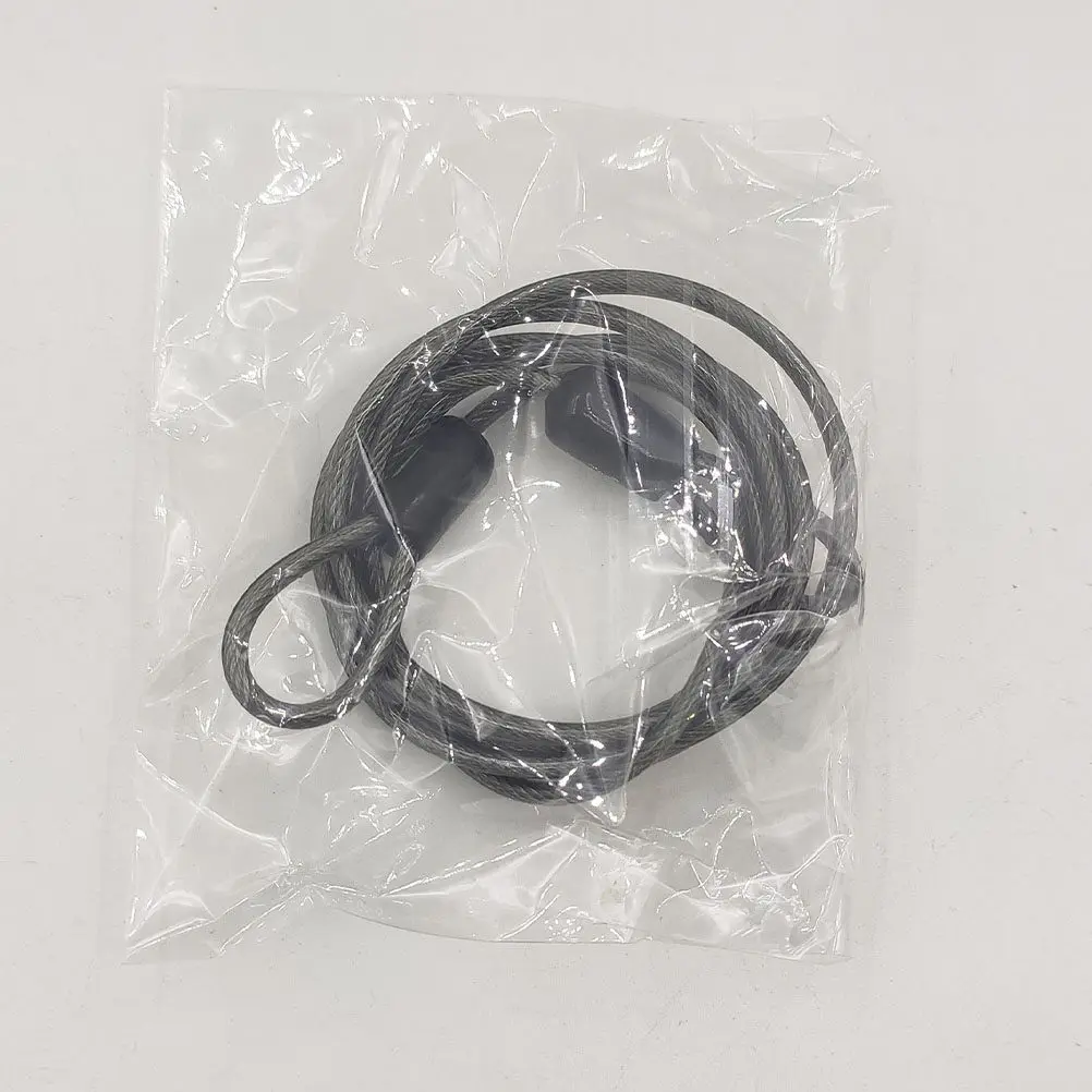 

3Pcs Metal Lock Car Cover Cable for Bike Luggage Case Anti-Theft Steel Wire Rope Double Looped Cord