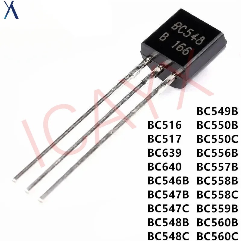 

100PCS BC547C TO-92 BC547 BC516 BC517 BC546B BC547B BC548B BC549B BC550B BC556B BC557B BC558B BC559B BC560B BC639 BC640 BC548C
