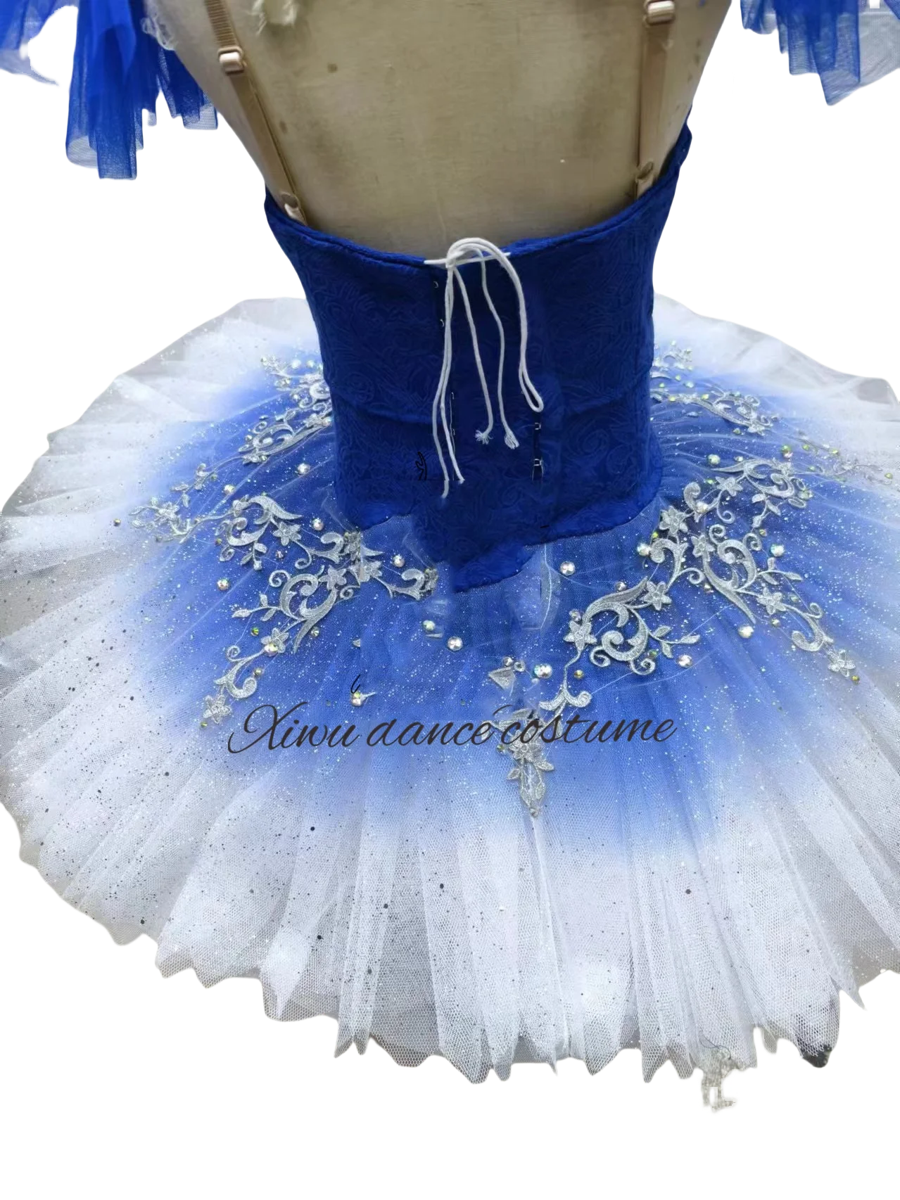 Disfraz de ballet profesional de alta calidad, traje de ballet de tamaño personalizado, vestido de competición de gama alta