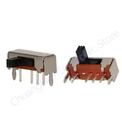 10/50/100Pcs/Lot SK13D07VG4 DC 50V 0.5A 4 Pin PCB 3 Position 1P3T Mini Right Angle Slide Switches SK13D07