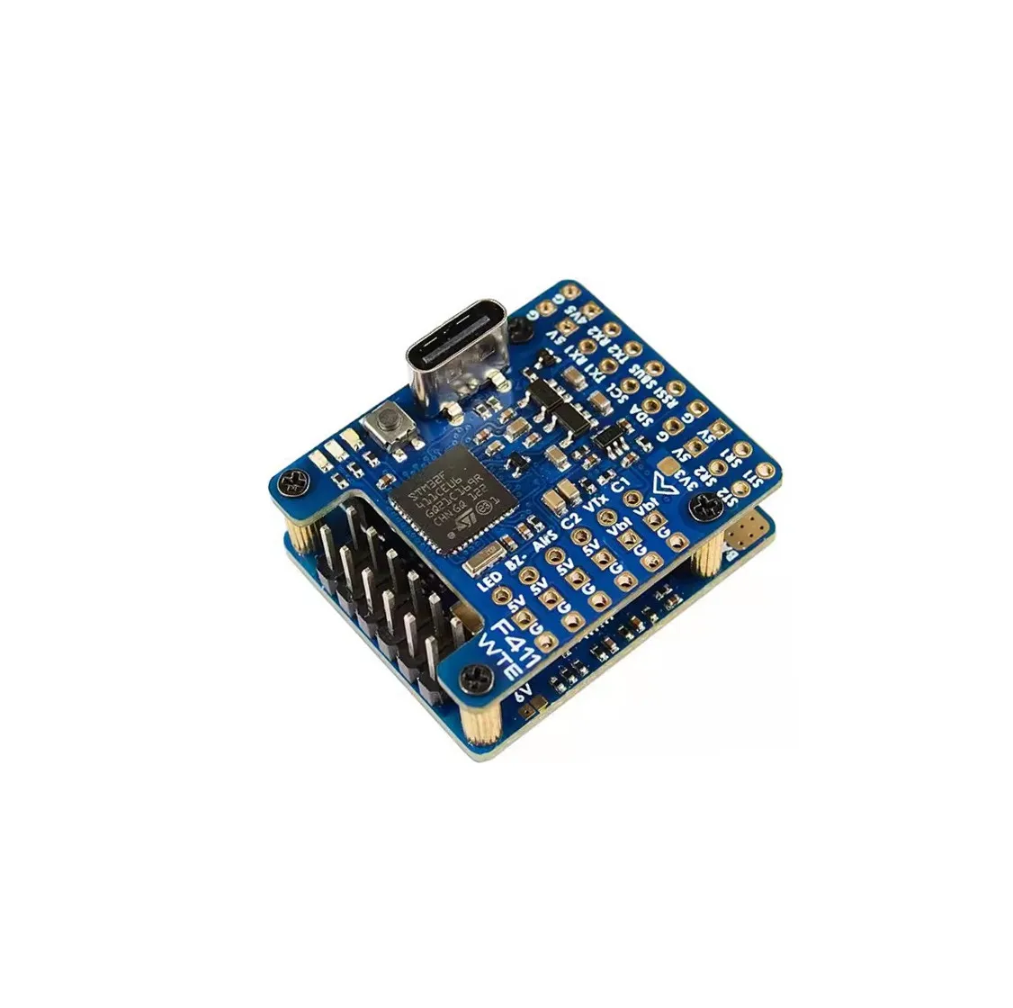 Matek Mateksys F411-WTE Flight Controller STM32F411 Built-in BEC 5V Output 2-6S ESC 90A Current Senor For FPV Fixed Wing Drone