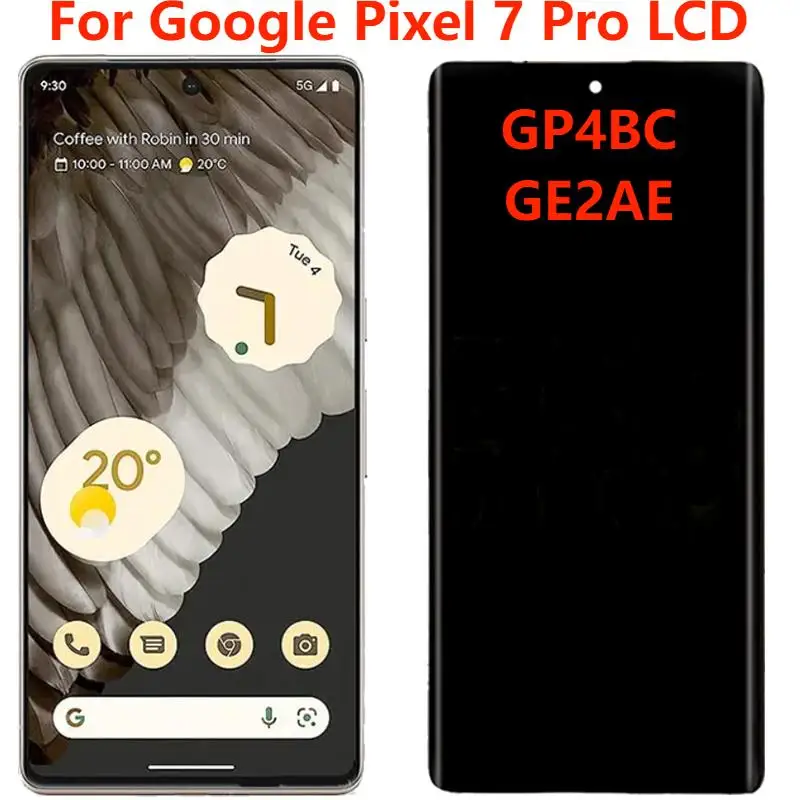 

Оригинальный OLED-дисплей 6,7 дюйма для Google Pixel 7 Pro GP4BC GE2AE, ЖК-дисплей с рамкой, детали для замены