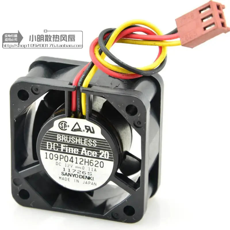 NEW ORIGINAL 109P0412H620 DC12V 0.11A 4020 40*40*20 mm COOLING FAN