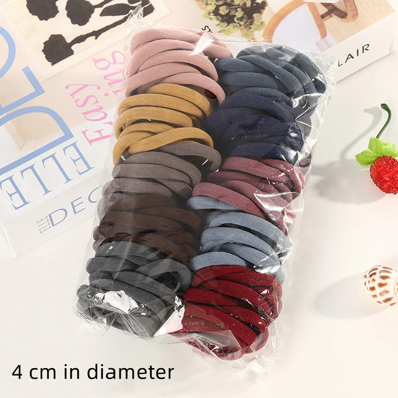 Many People Like The High Elasticity Hair Rope 100 Pack Of Multiple Colors Seamless Hair Ring Rope