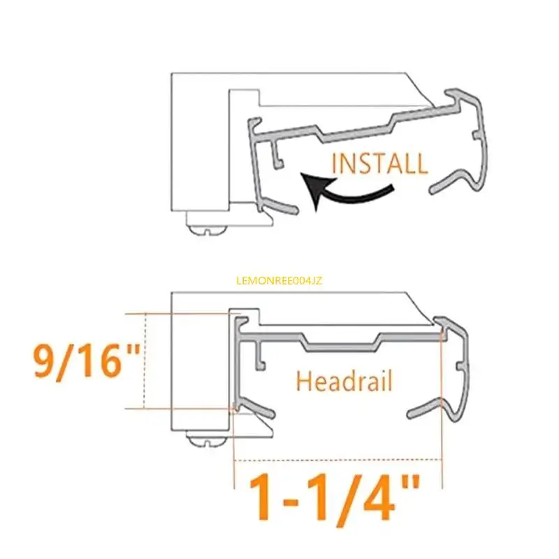 E7CD 6 Pacote pacote prático clipe cego para montagem segura da sombra 3/4 polegadas