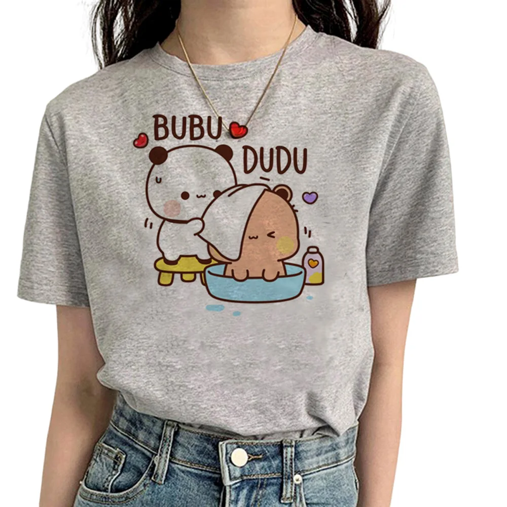 

Bubu Dudu tshirt women anime comic summer tshirt female manga y2k clothing