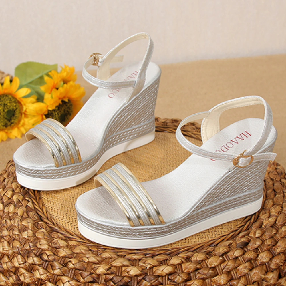 Women Sandals Summer Shoes Women Wedges Sandals Platform Shoes High Heels Designer Sandals Comfortable Plus Size Ladies Shoes