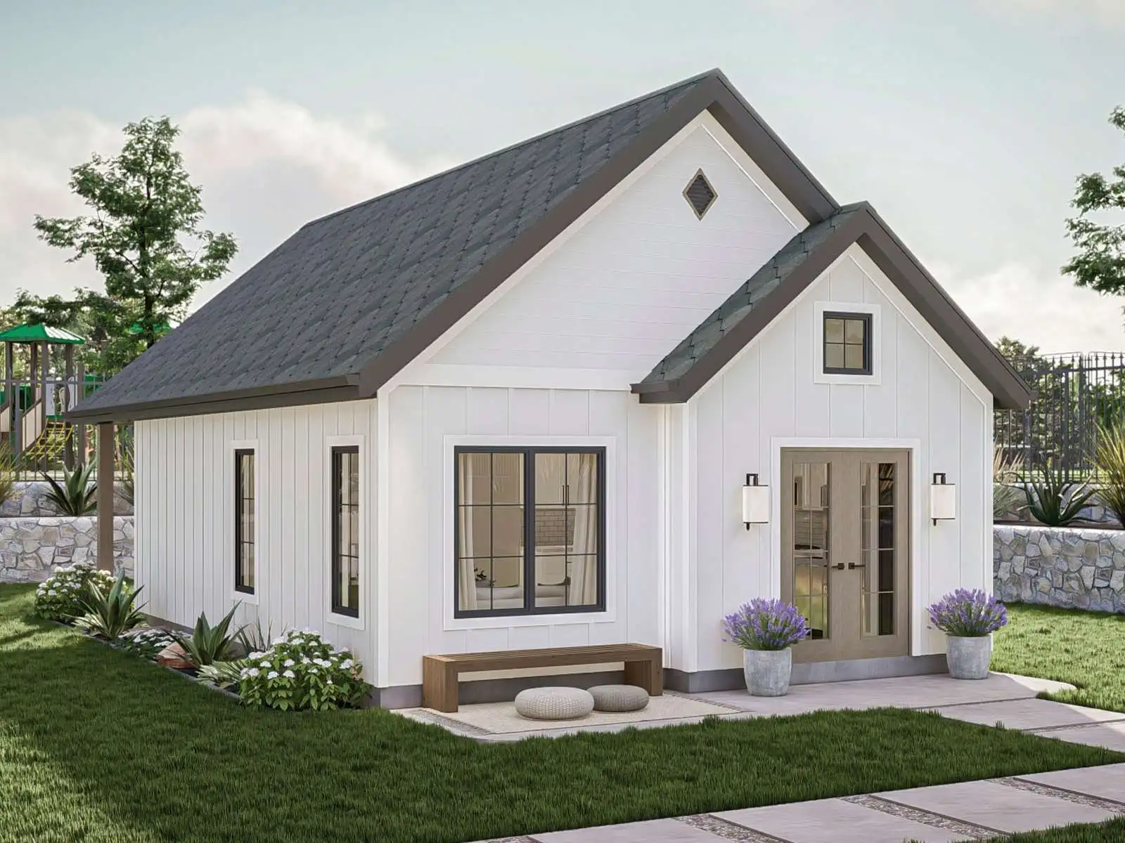 Luxury Detached Villa House Portable Modern Prefabricated Building for Living