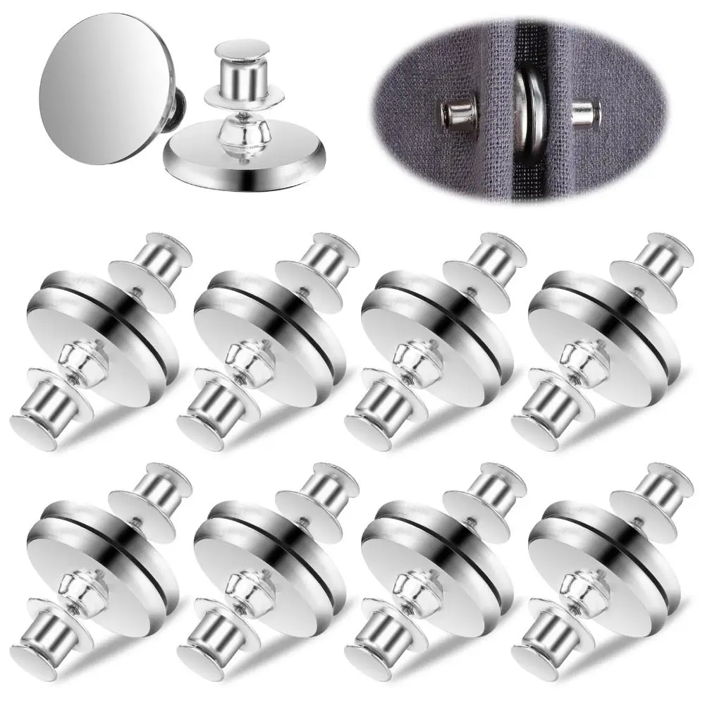 

Metal Material Magnetic Curtain Button Holder Lightproof Design Detachable Feature Magnetic Curtain Buckle