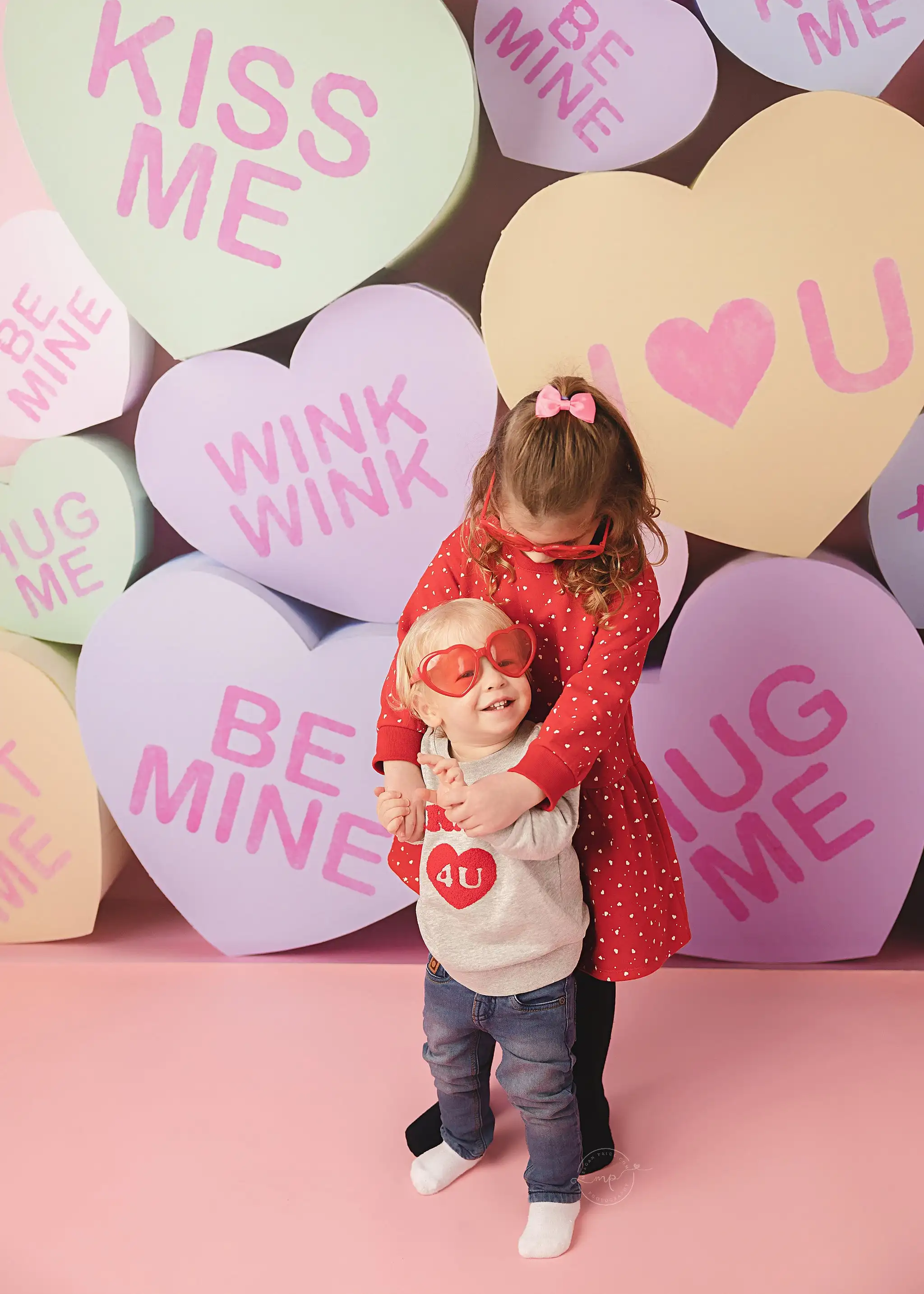 Candy Heart Wall Backdrops Kids Girl Photography Prop Child Baby Photocall Birthday Cake Smash Decor Valentine\'s Day Backgrounds