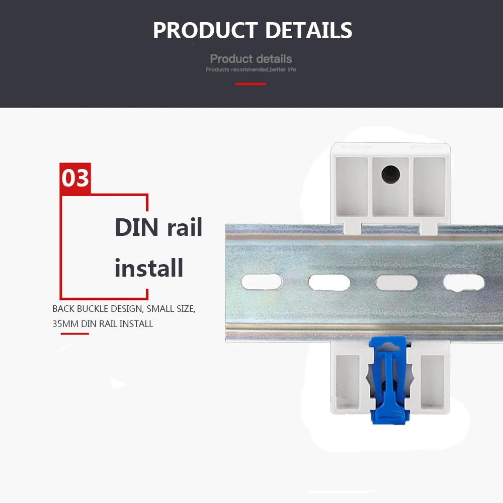 Rail Mounted Electricity Meter Electric Single Phase Energy Meter Electronic Watt-hour Meter Small Size 35mm Din Rail Mounted