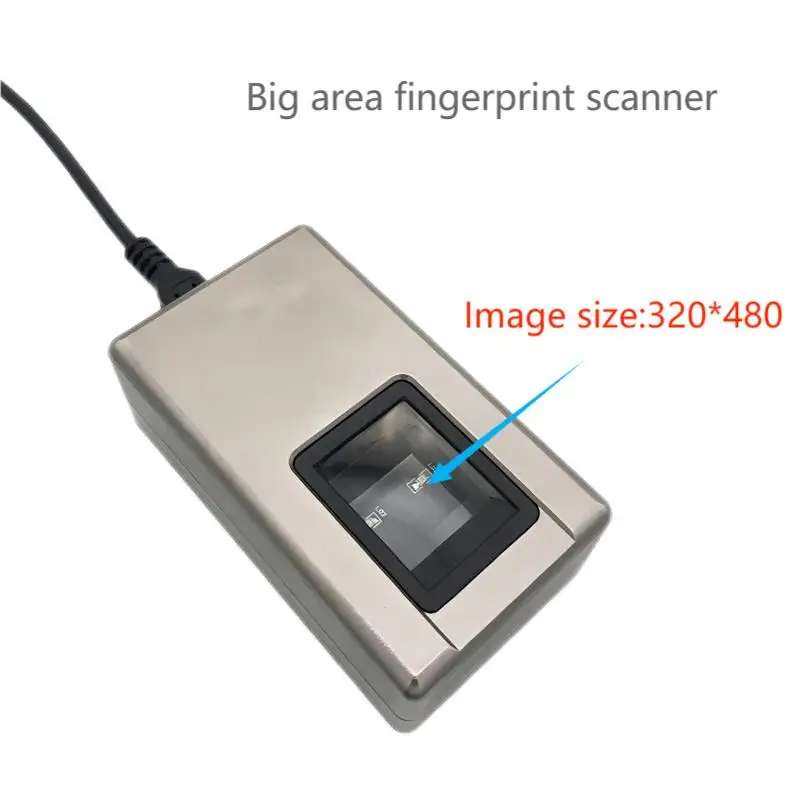 USB Optical Fingerprint Scanner, Large Area Finger Print Reader, Biometric Control System