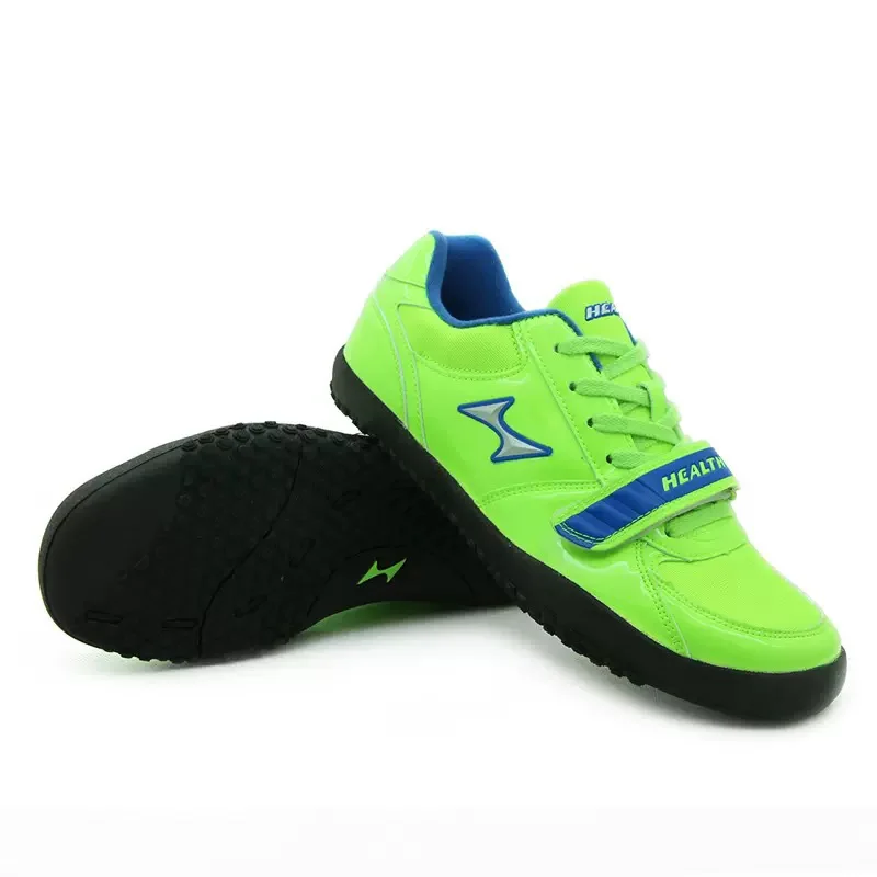 Original HEALTH Professional Shot Put Shoes Size 37-45 Tug of War CrossFit Footwear Hook Loop Track and Field Shoes 6677