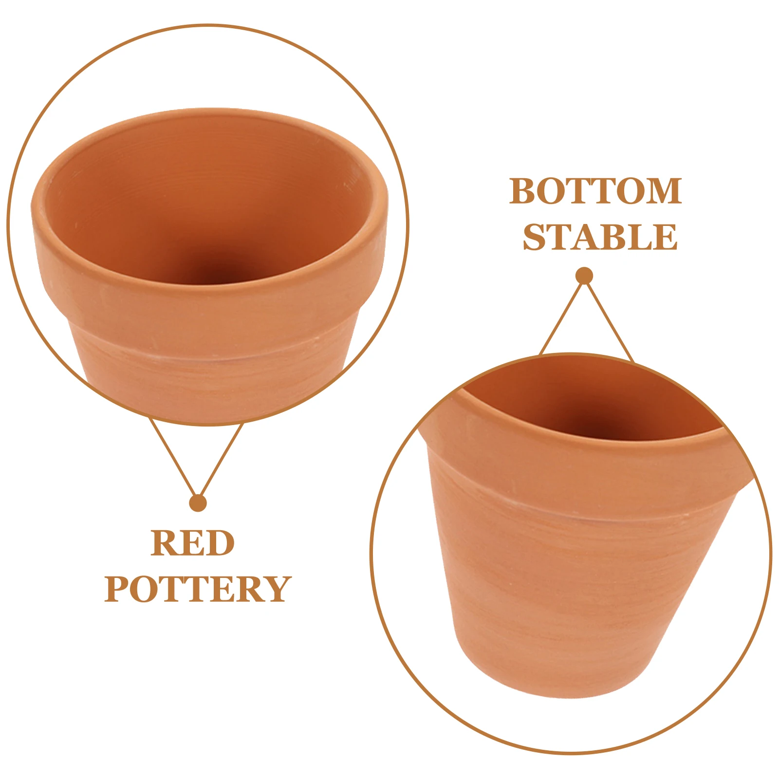 20pcs 3cm Mini Red Terracotta Plant Pots Succulent Flower Pot Small Plant Pots Miniature Clay Flowerpots With Drainage Holes