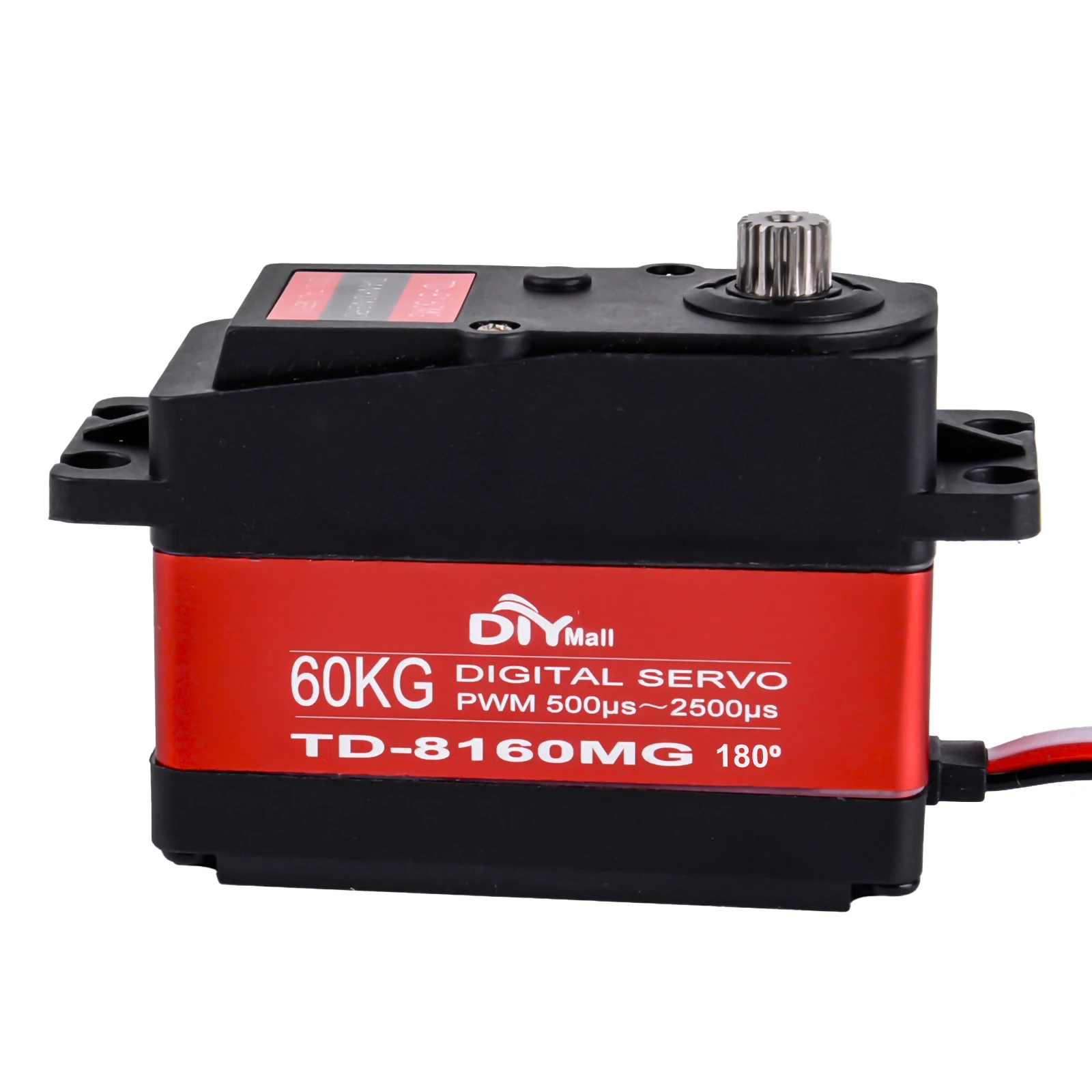 TD-8160MG servo digital 60kg alto torque 6-8.4v motor de escova de carbono à prova d' água 90/180/270/360 graus para 1:10 1:8 drift carro barco