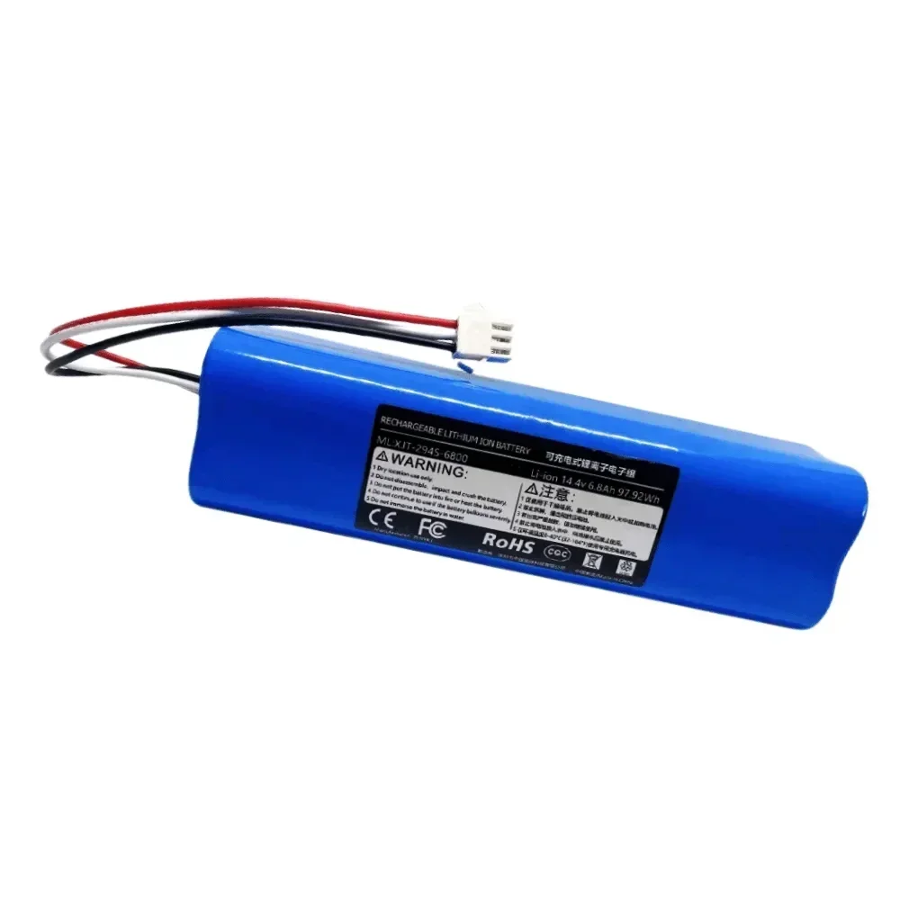 14.4V 6800mAh, Suitable for Lydsto R1, Rodmi Eve Plus, M7 Pro, M8 Pro, M9, U6, Vacuum Cleaner Original Rechargeable Batteries