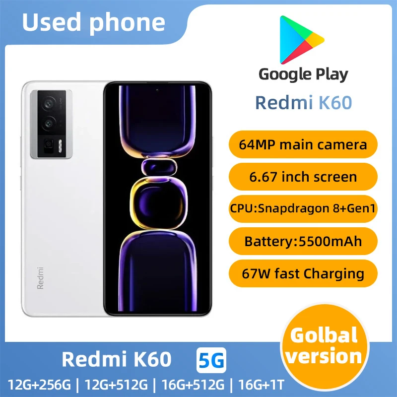 Xiaomi Redmi K60 5G Android 6.67