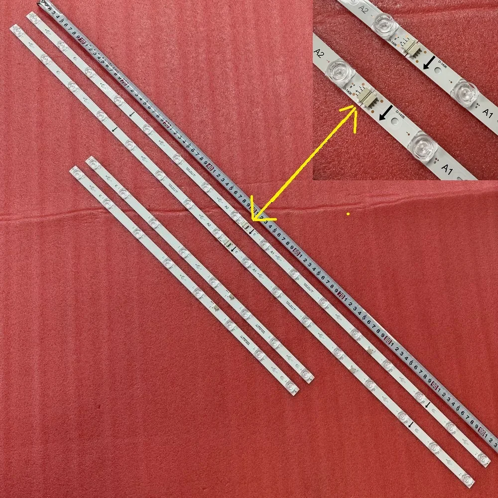 Striscia LED 8/16LED Per TCL 55C635K 55RC630K 55C735 55C635 55C635X1 Max 55S365C PRO 55T8E 55HR330M08B0 V1 55HR330M16A0 V1