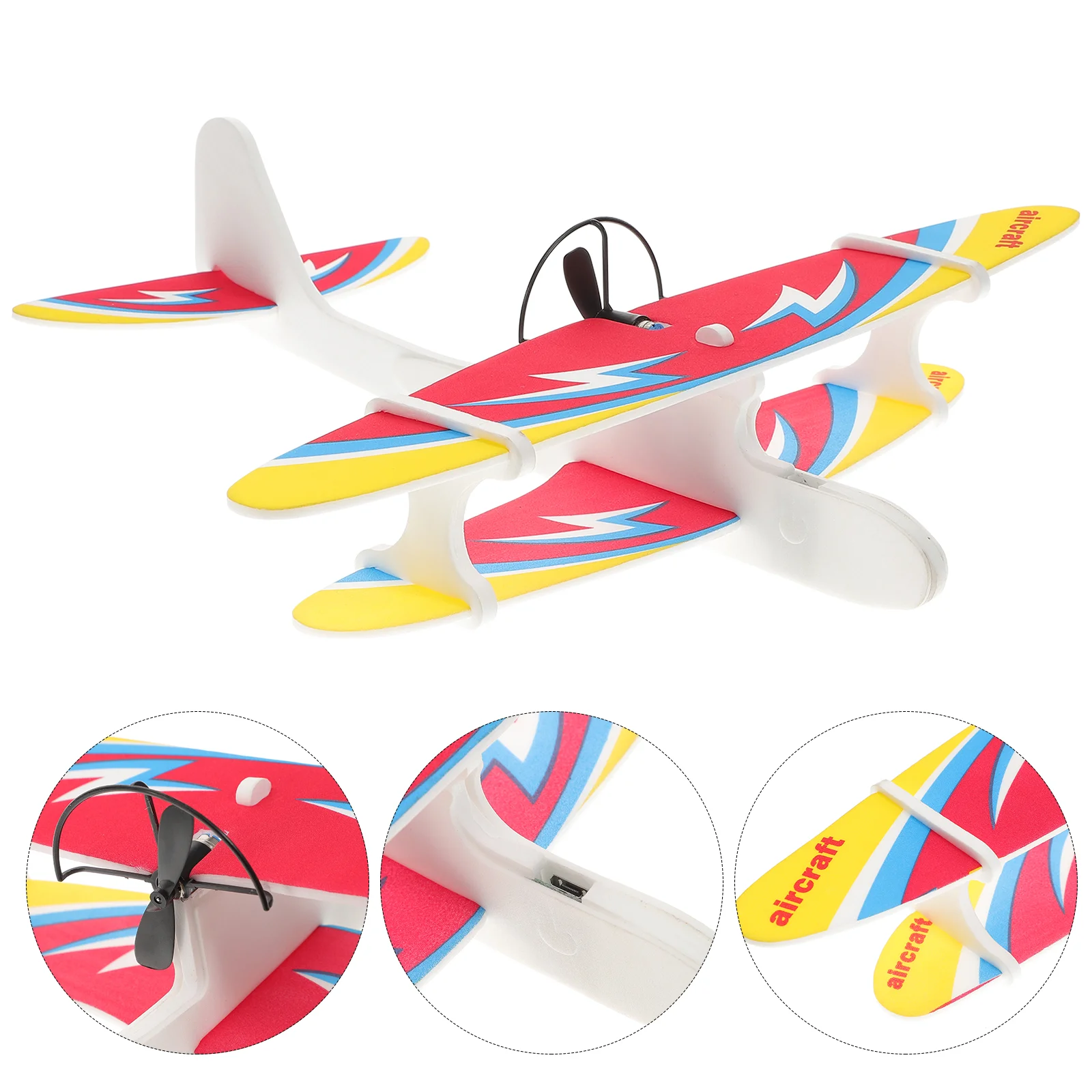 Foam Throwing Plane Toy Flying Airplane Electric Capacitor for Aircraft Children Epp Kids