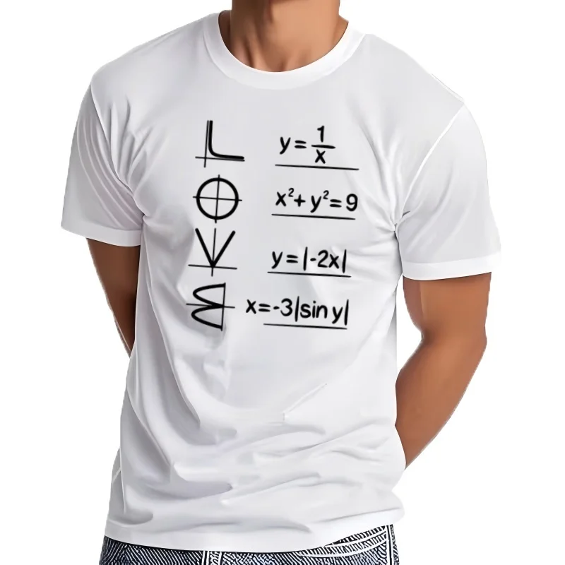 Camiseta de manga corta para hombre, camisa holgada con cuello redondo y estampado divertido, ropa informal de verano