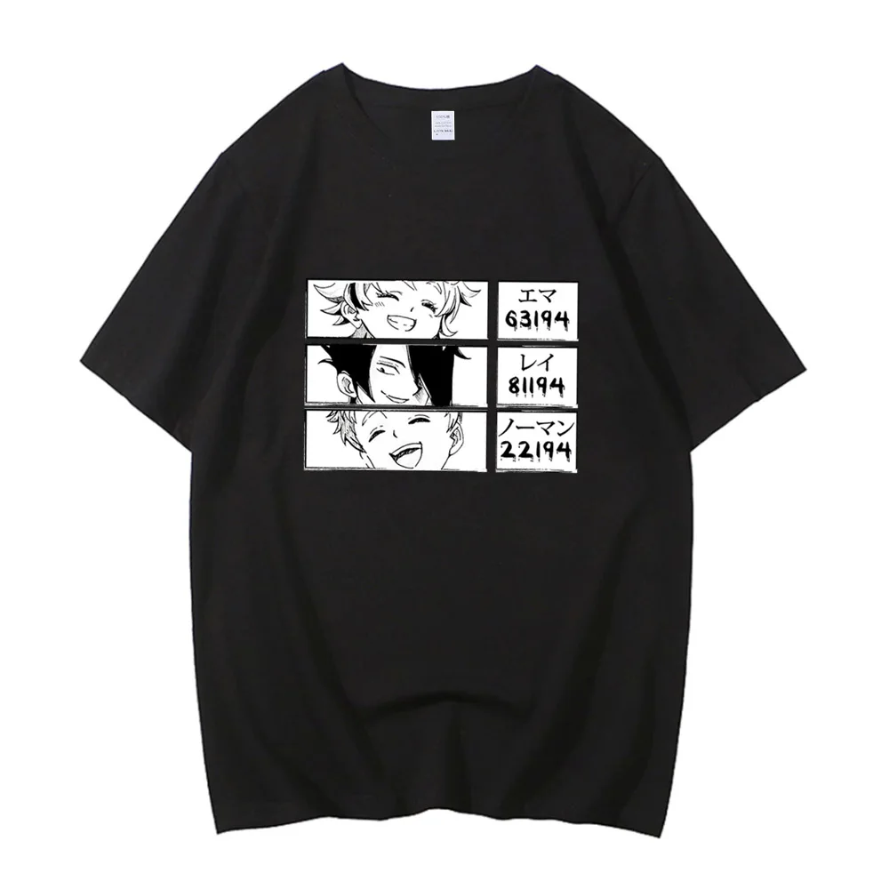 The Promised Neverland Shirt Yakusoku No Neverland Manga Shirt Emma Ray Norman Anime 100% Cotton Japanese Shirt