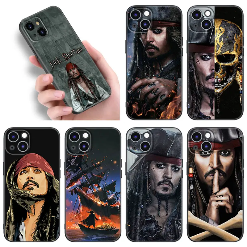 Pirates Of The Caribbean Phone Case For Apple iPhone 12 13 Mini 11 14 15 Pro Max 7 8 Plus X XR XS SE 2020 Black Silicone Case