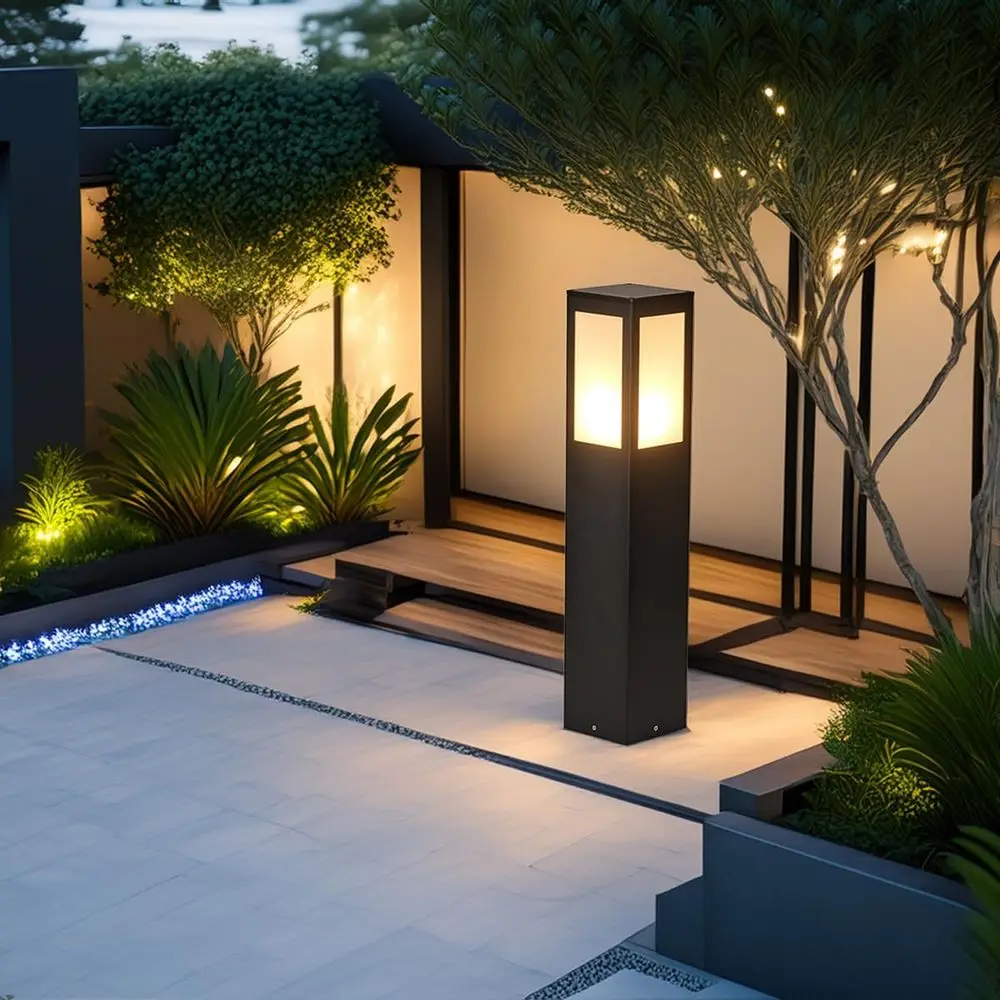 

Outdoor Light, Post Lights,LED Bollard Lamp or Walkway, Garden, Yard (24 inches)