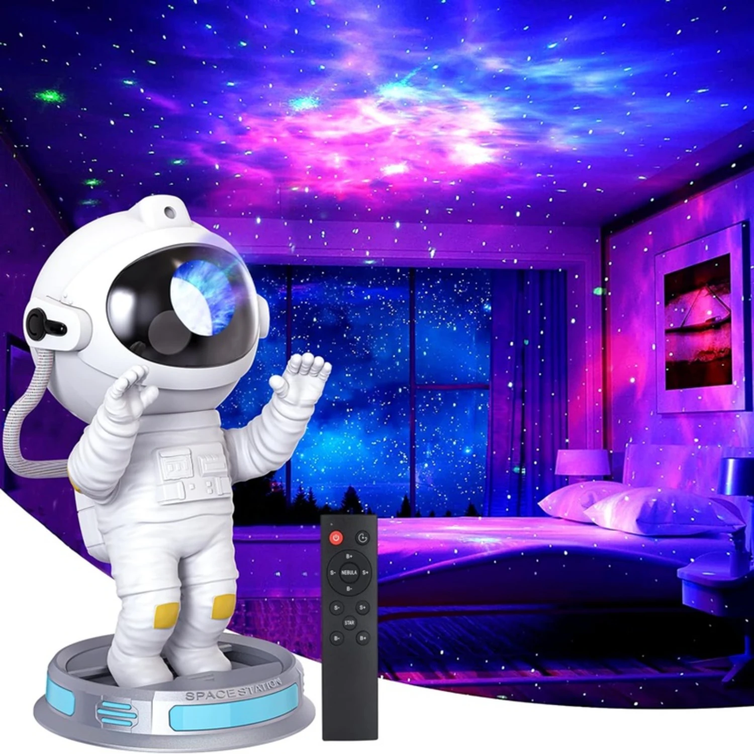 New Transform your room with the mesmerizing 2023 Astronaut Star Projector Night Light, creating a magical astronomical atmosphe