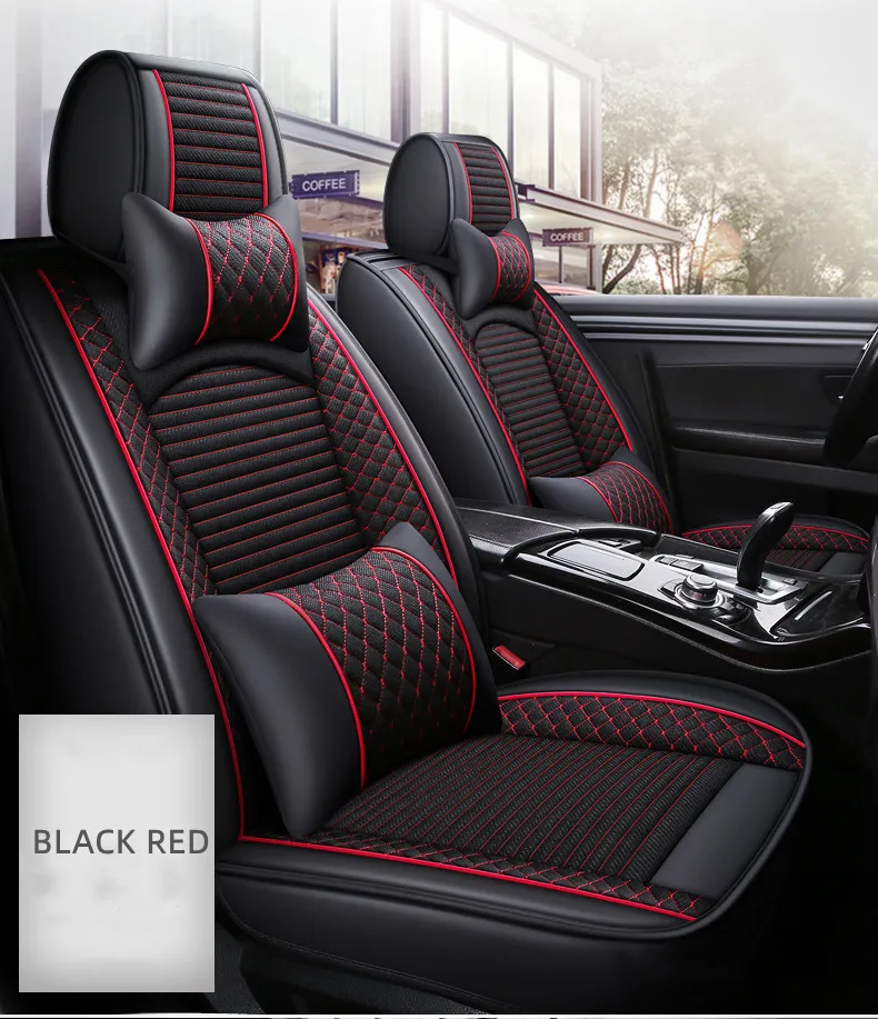 Front and Back car seat covers for Volkswagen Tiguan 2027-2009 breathable durable seat cushion Good quality seat case