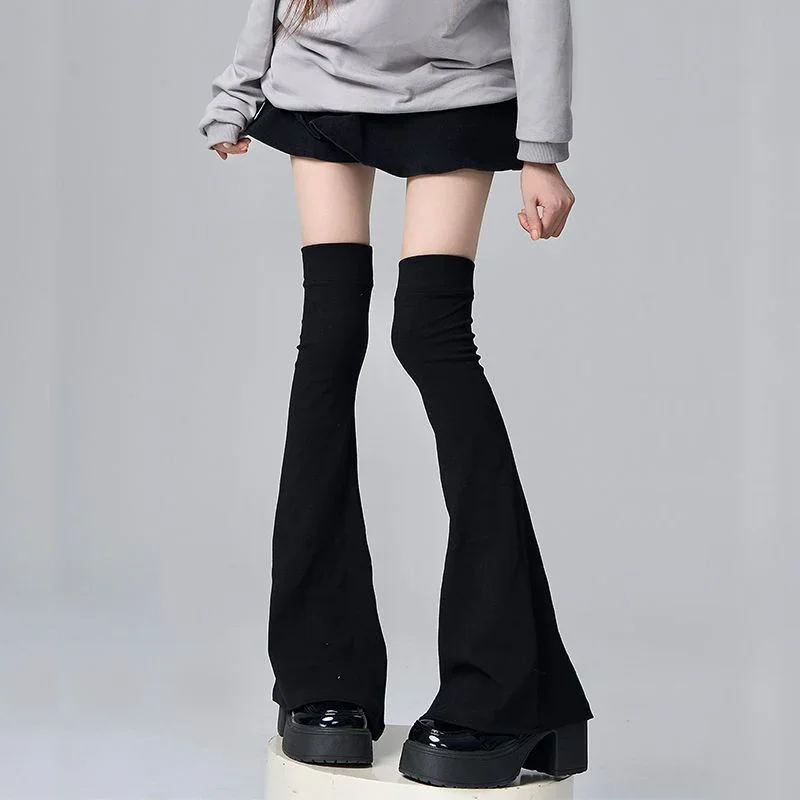 

Y2K Leg Stockings Slimming Knee Socks Japanese Style Spicy Girls Over Knee Sexy Fashion Solid Leg Warmers