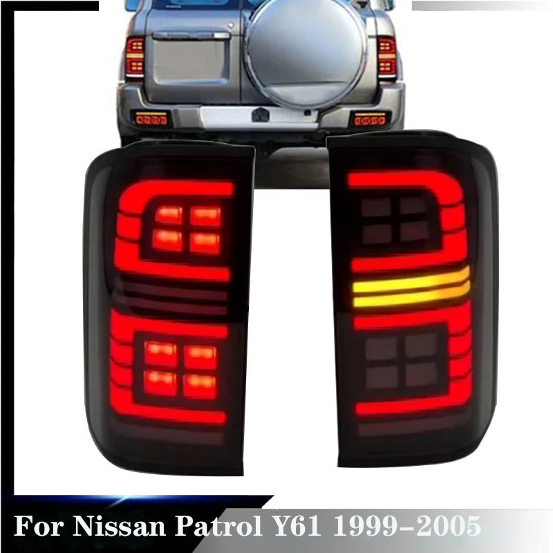 

For Nissan Patrol Y61 1999 2000 2001 2002 2003 2004 2005 Led Car LED Taillights Assembly with Dynamic Turn Signal Plug and Play