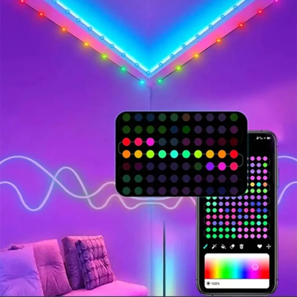 20M 200LEDs Fairy Lights APP Control Music Mode DIY Pattern Timing IP65 Waterproof Christmas String Lights for Xmas Tree Decor