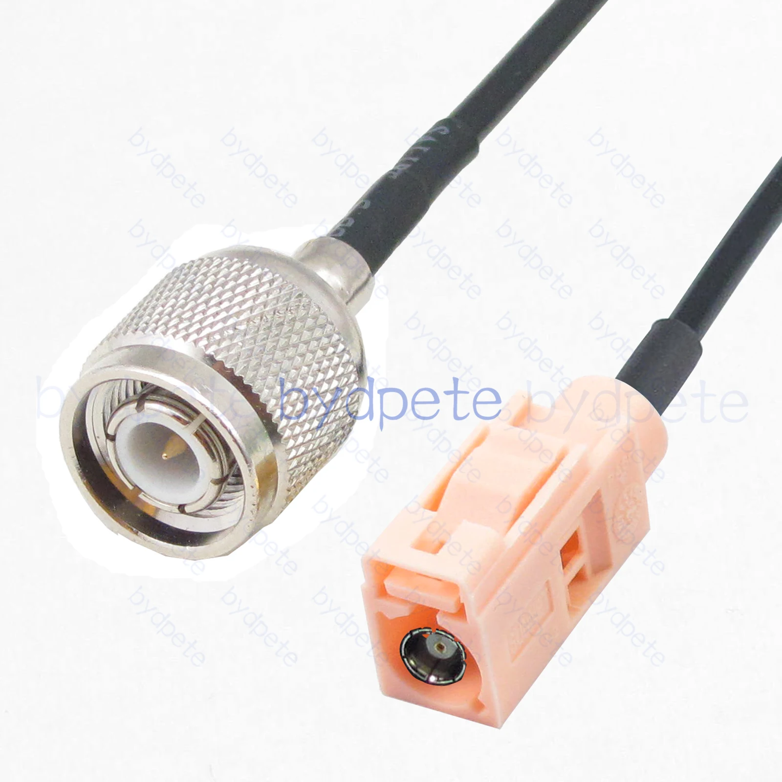 Fakra-I Female Beige 1001 to TNC Male RG174 Black PVC Coax Pigtail Cable For Radio Controlled Parking Heating RF Coaxial 50Ohms