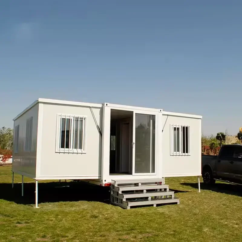 Prefabricated 20Ft Folded Home 2 3 4 Bedrooms Portable Mobile Luxury Prefab Expandable Container House Tiny Homes Ready To Ship