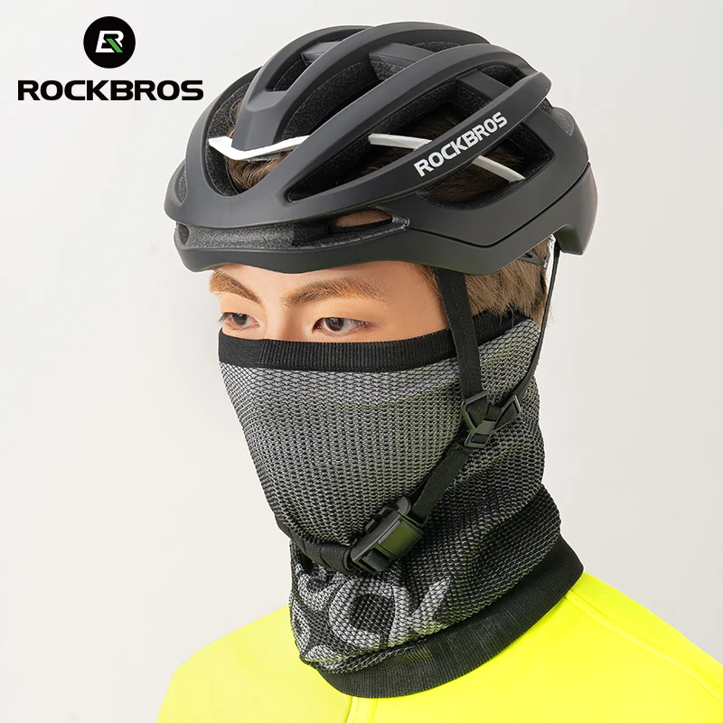 ROCKBROS Winter Bike Mask Balaclava Half Face Warmer Men Women Bicycle Scarf Sport Scarf Breathable Cycling Winter Equipement