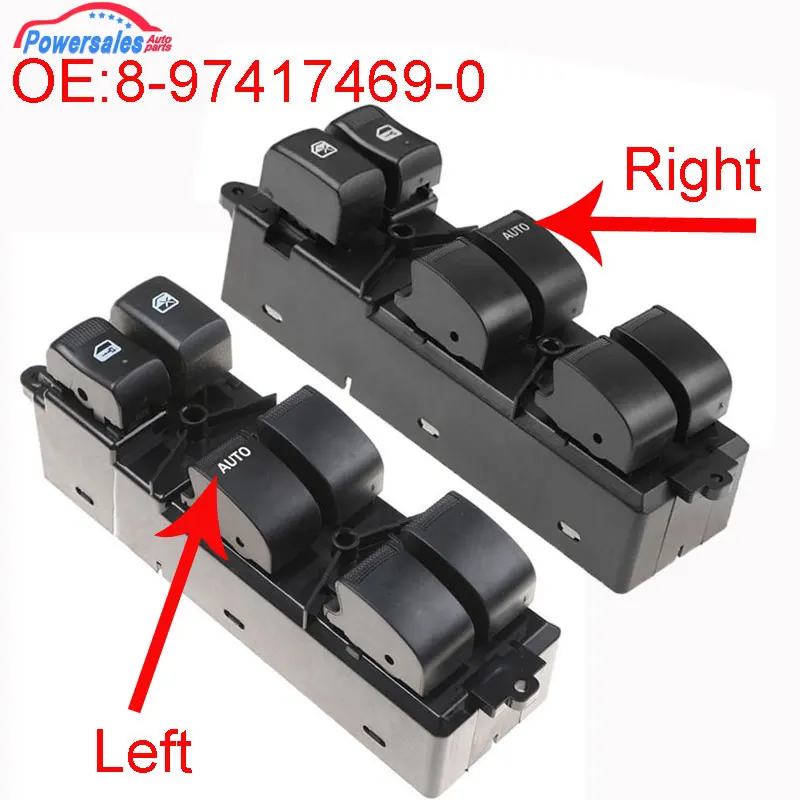 New Left And Right Power Window Switch For Isuzu D-Max Dmax Pickup 2012-2019 8-97417469-0 8974174690