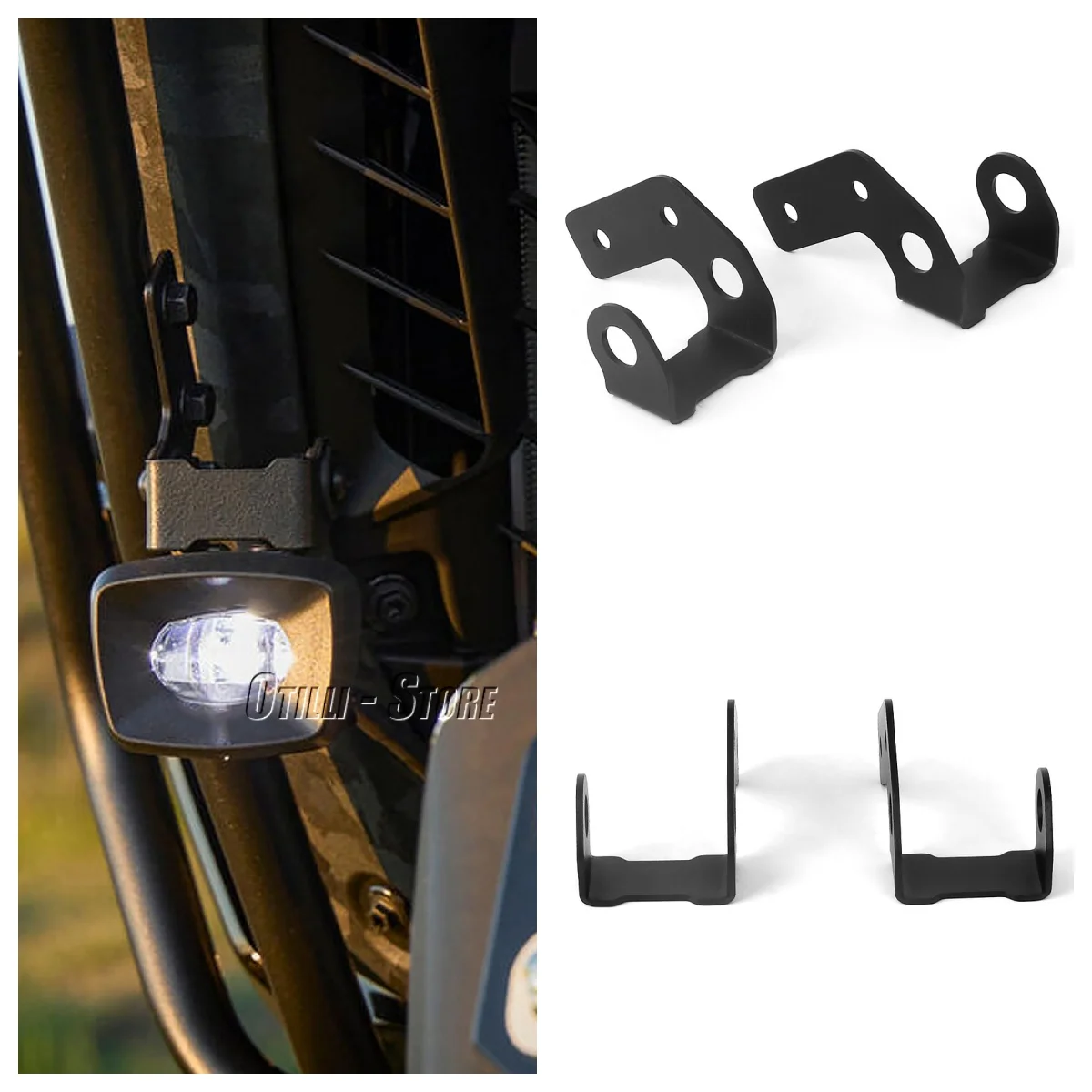

Motorcycle Fog Light Mounting Bracket For Yamaha Tenere 700 TENERE700 World Raid Spotlight Auxiliary Holder Driving Lamp Stand