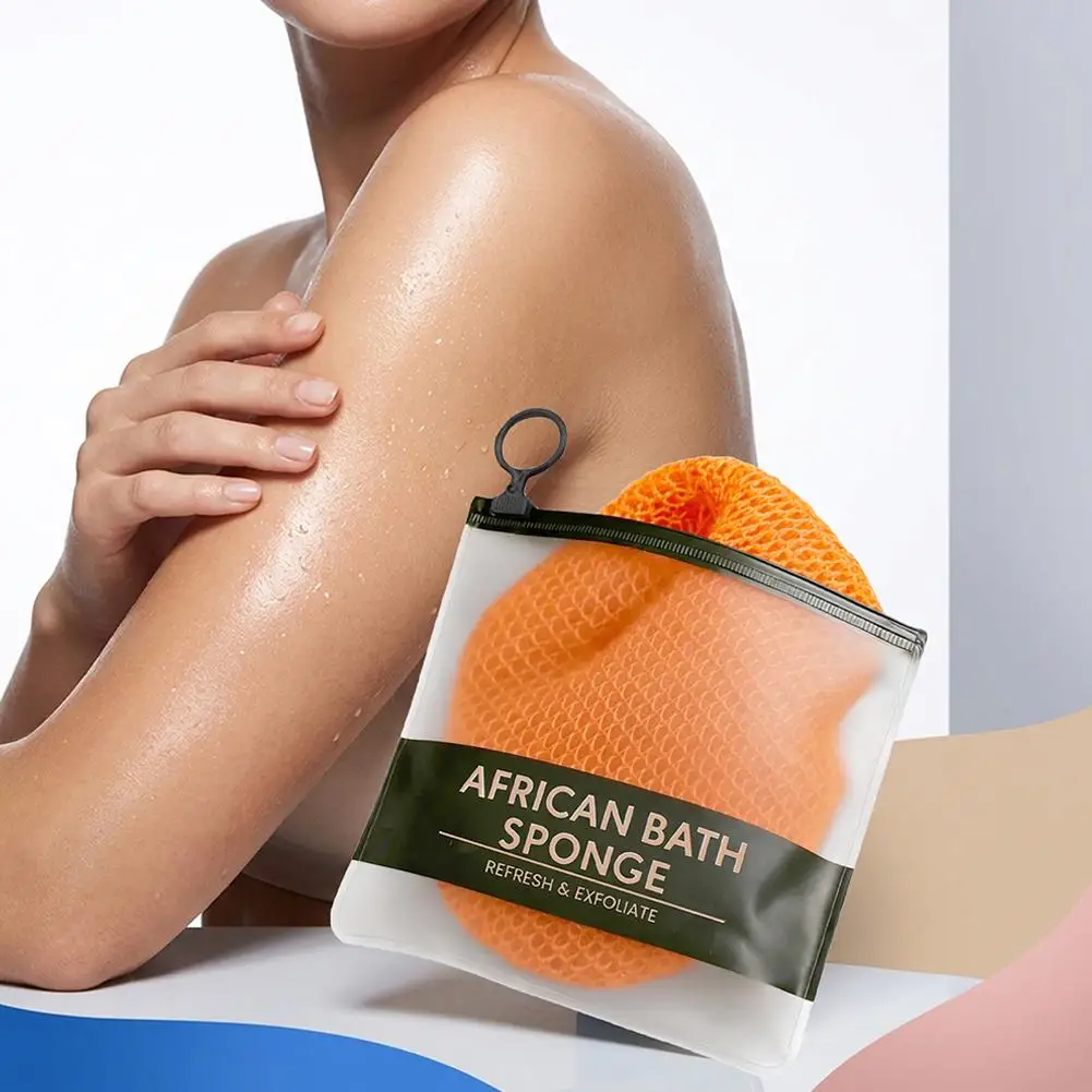 

Многоразовая отшелушивающая сетчатая губка-мочалка для тела, для ежедневного очищения и смягчения кожи, скрабер для спины