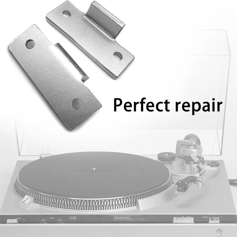 Repair Hinge Set Record Player Dustproof Cover Repair Tabs Hinge Brackets Turntable Dust Cover for Technics SL-D1 Dropship